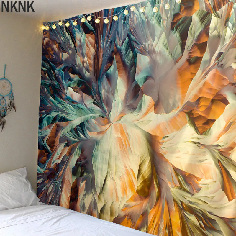 

Psychedelic art Mandala Printed Polyester Tapestry Wall Hanging For Decorate Home Living Room Bedroom Office 6 Sizes
