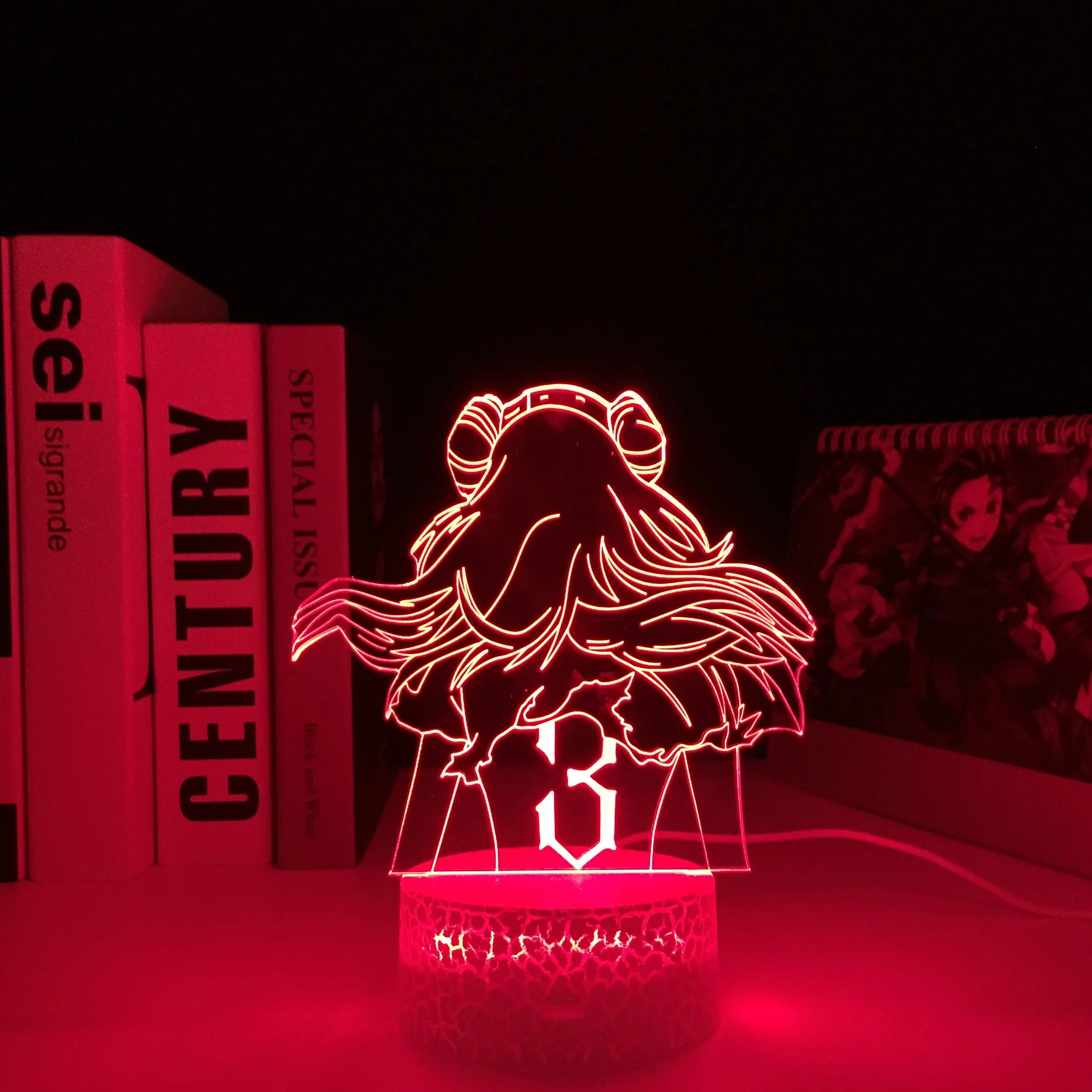 Bleach Anime 3D White Base Lamp Neliel Tu Oderschvank for Bedroom Decor Nightlight Cool Birthday Gift Acrylic LED Night Light | Освещение
