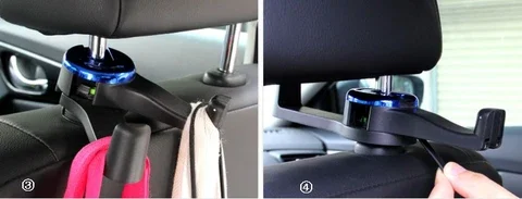 Car Hooks Seat Back with Phone Holder Universal Vehicle Headrest Hanger Lock and Grocery | Автомобили и мотоциклы