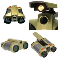 4x30 night vision viewer surveillance spy scope binoculars fly out light tool