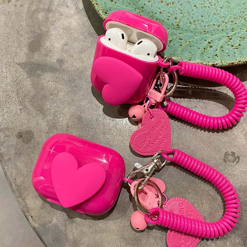 

Чехол для наушников Airpods 1 2 Pro, мягкий силиконовый Вращающийся брелок для снятия стресса, фиджет-игрушки с динамиком, весенний гибкий чехол