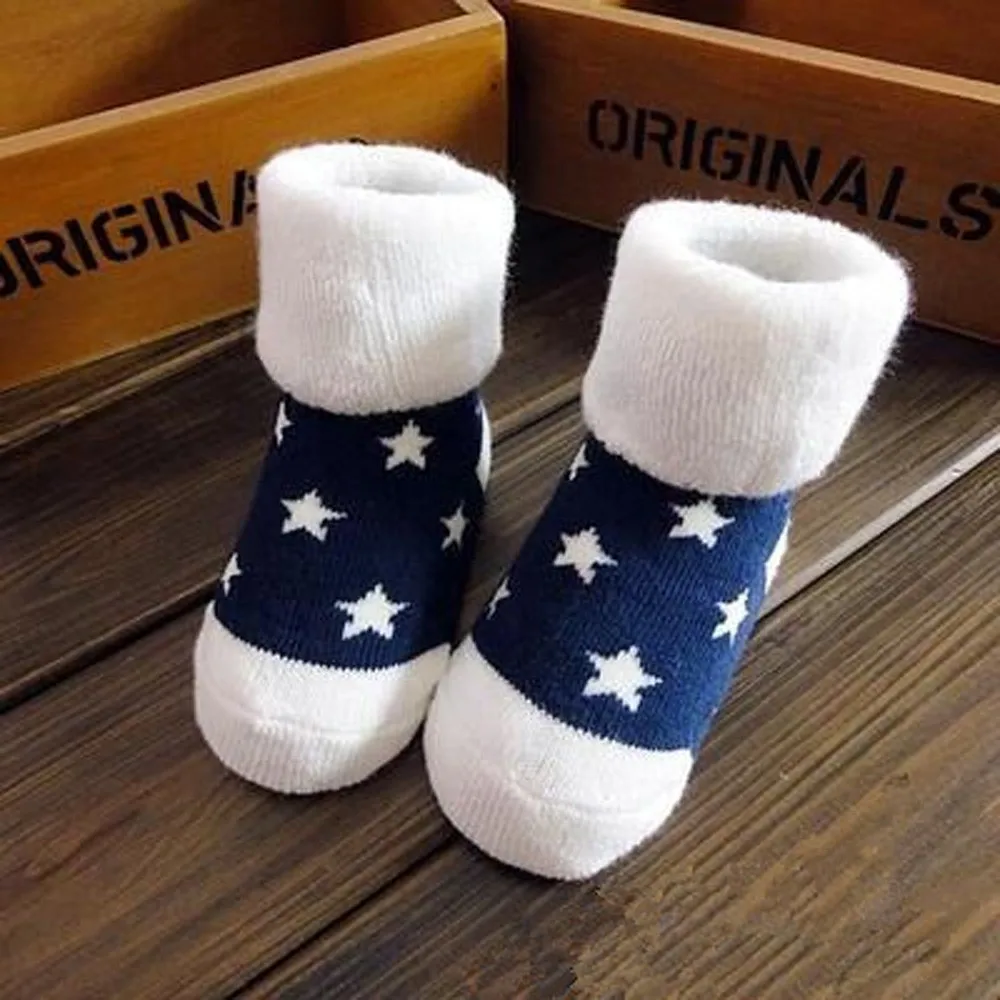 Kids Infant Toddler Baby Boys Girls Cartoon Animals Anti-slip Knitted Warm Socks For Non Slip | Детская одежда и обувь