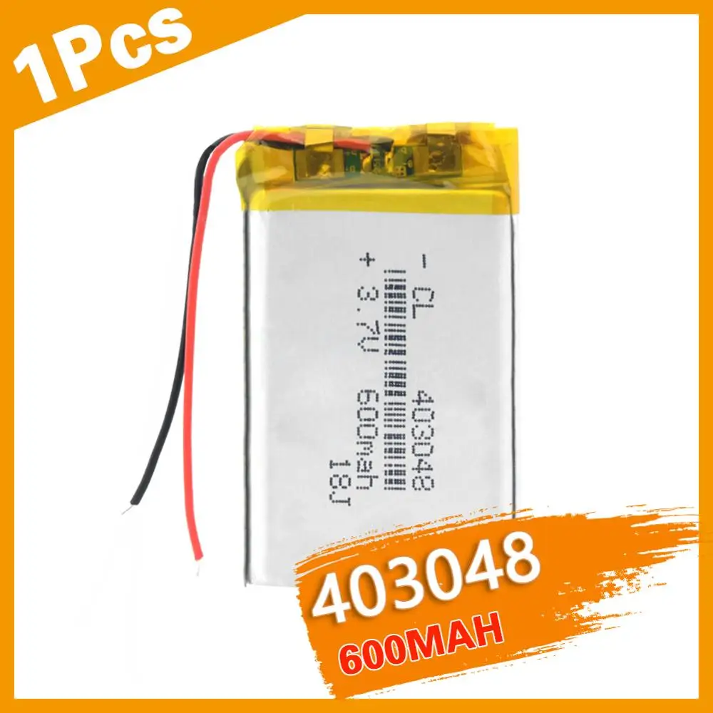 Литий полимерная батарея 403048 3 7 в 600 мАч с защитной платой для MP3 MP4 MP5 DVR DVD Bluetooth GSP