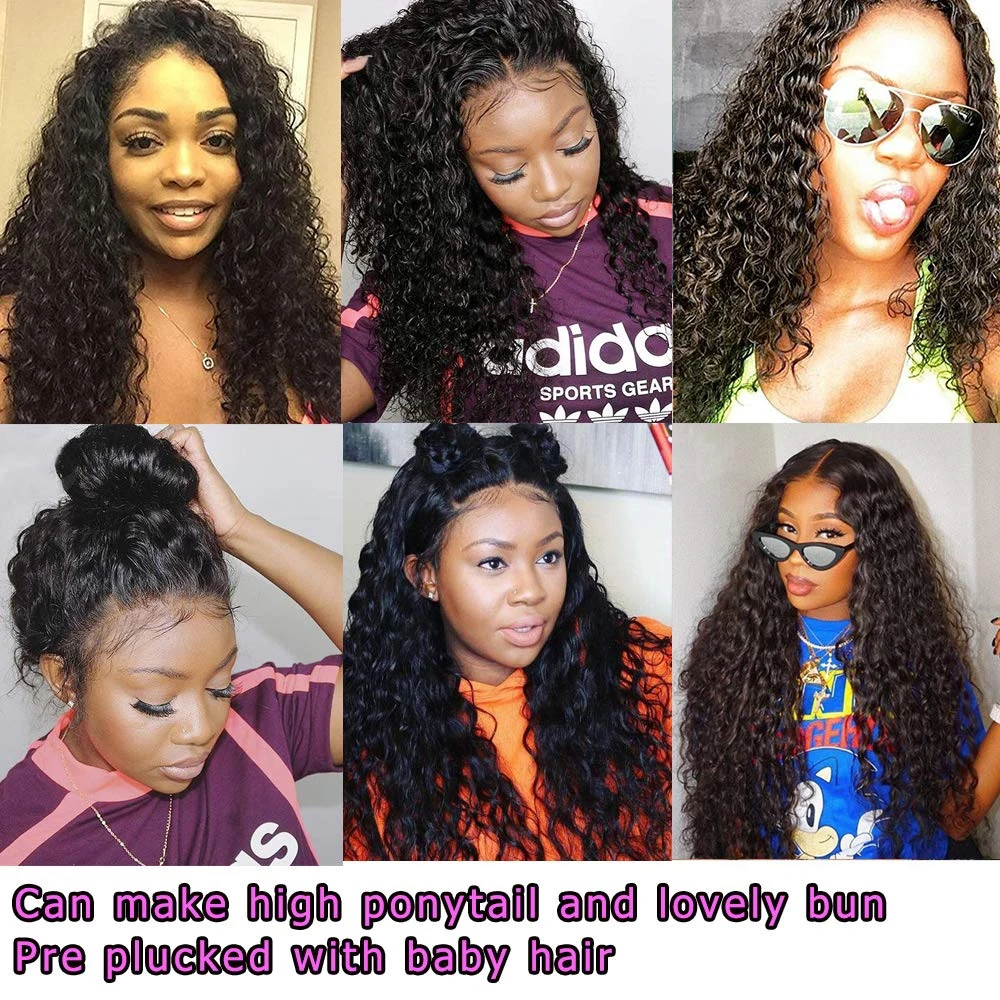 4X4 вьющиеся человеческие волосы парики предварительно сорванные с волосами