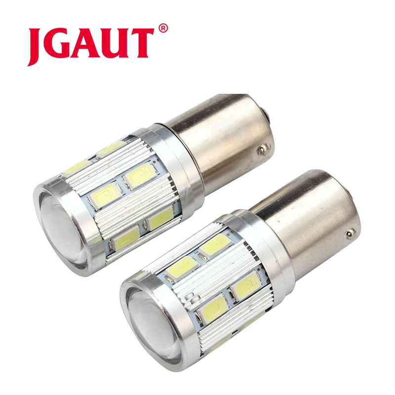 2 шт. X 1157 BAY15D 1156 Ba15s 14 SMD 5630 5730 Светодиодная автомобильная лампа дальнего света 21/5