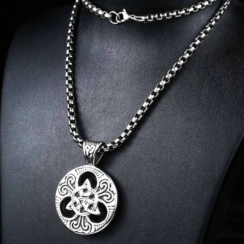 Мужское ожерелье с кулоном викинга из нержавеющей стали Новое поступление