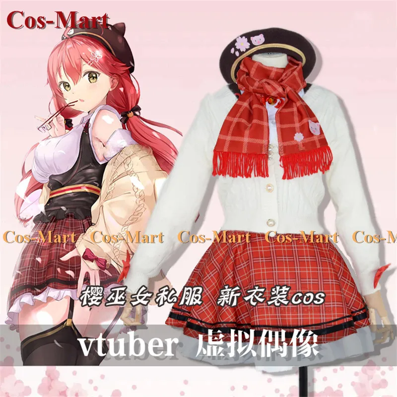 

Hot Anime Vtuber Hololive Sakura Miko Cosplay Costume Cute Sweet Daily Wear Uniform Full Set Activity Party Role Play Clothing