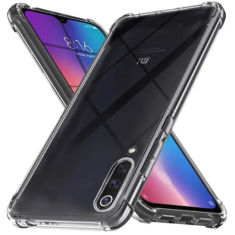 Силиконовый чехол Crystail для Xiaomi Mi 9 SE Explorer усиленная угловая задняя крышка Lite
