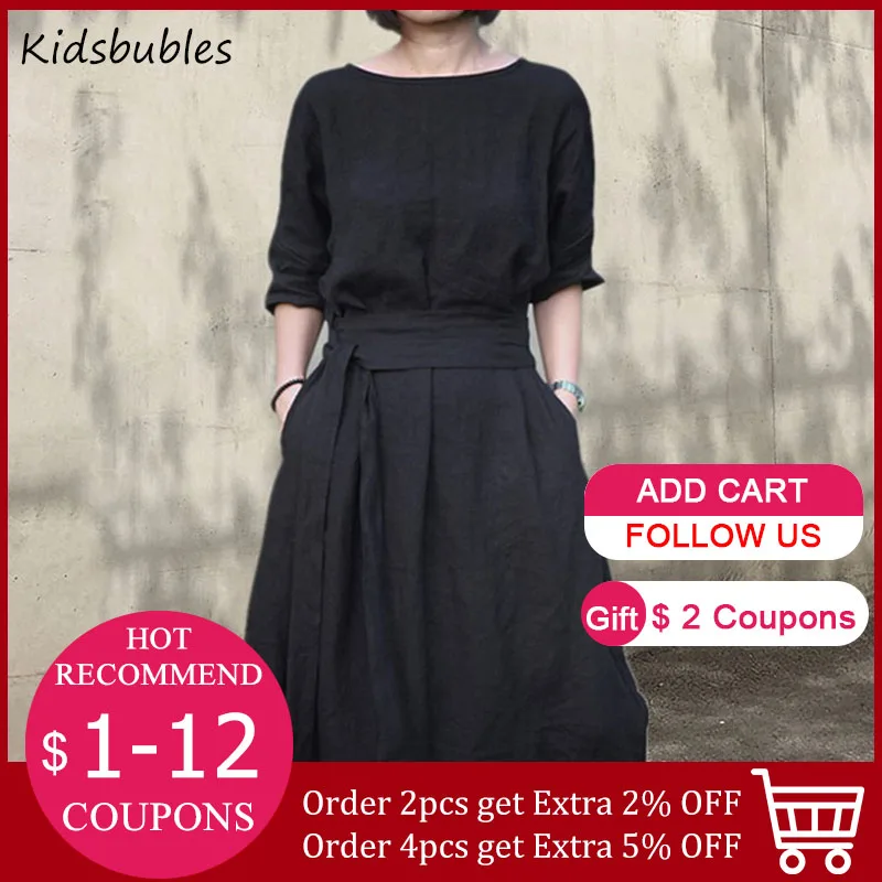 Платье макси в стиле бохо весна 2021 однотонное женское вечернее черное платье до