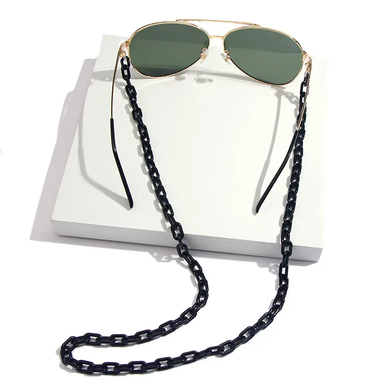 JJFOUCS 75 см Разноцветные акриловые очки с цепочкой для чтения Женские аксессуары