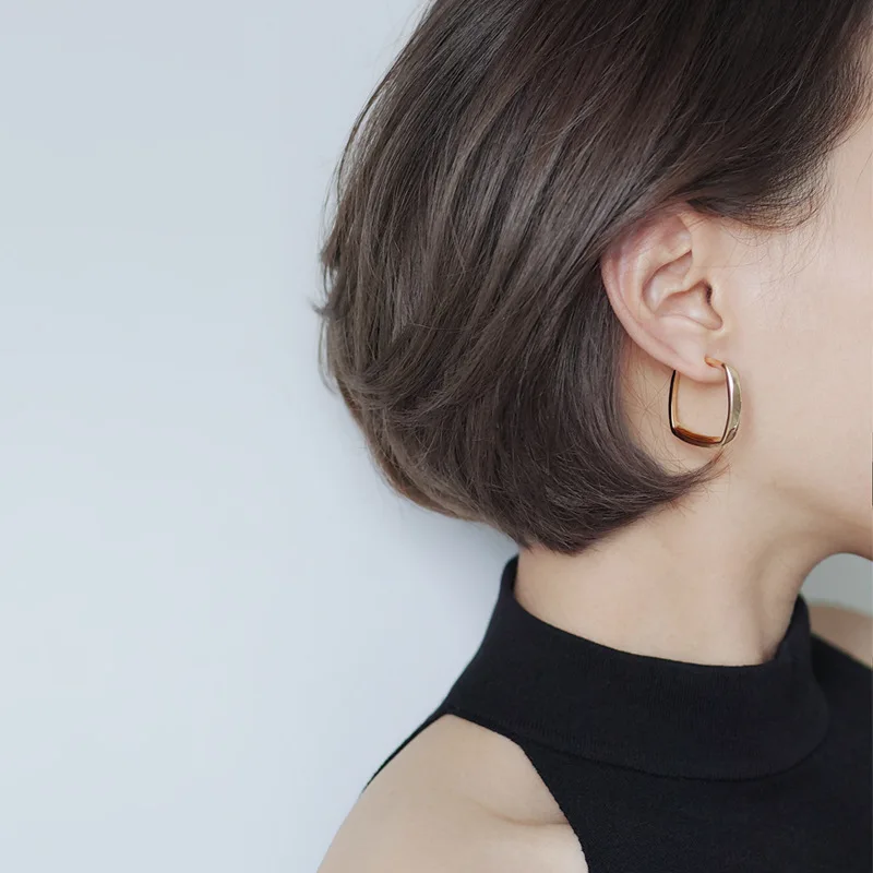 

New Korean Hanging Drop Earrings For Women Fashion Vintage Geometric Earrings 2021 Trend Female Party Jewelry