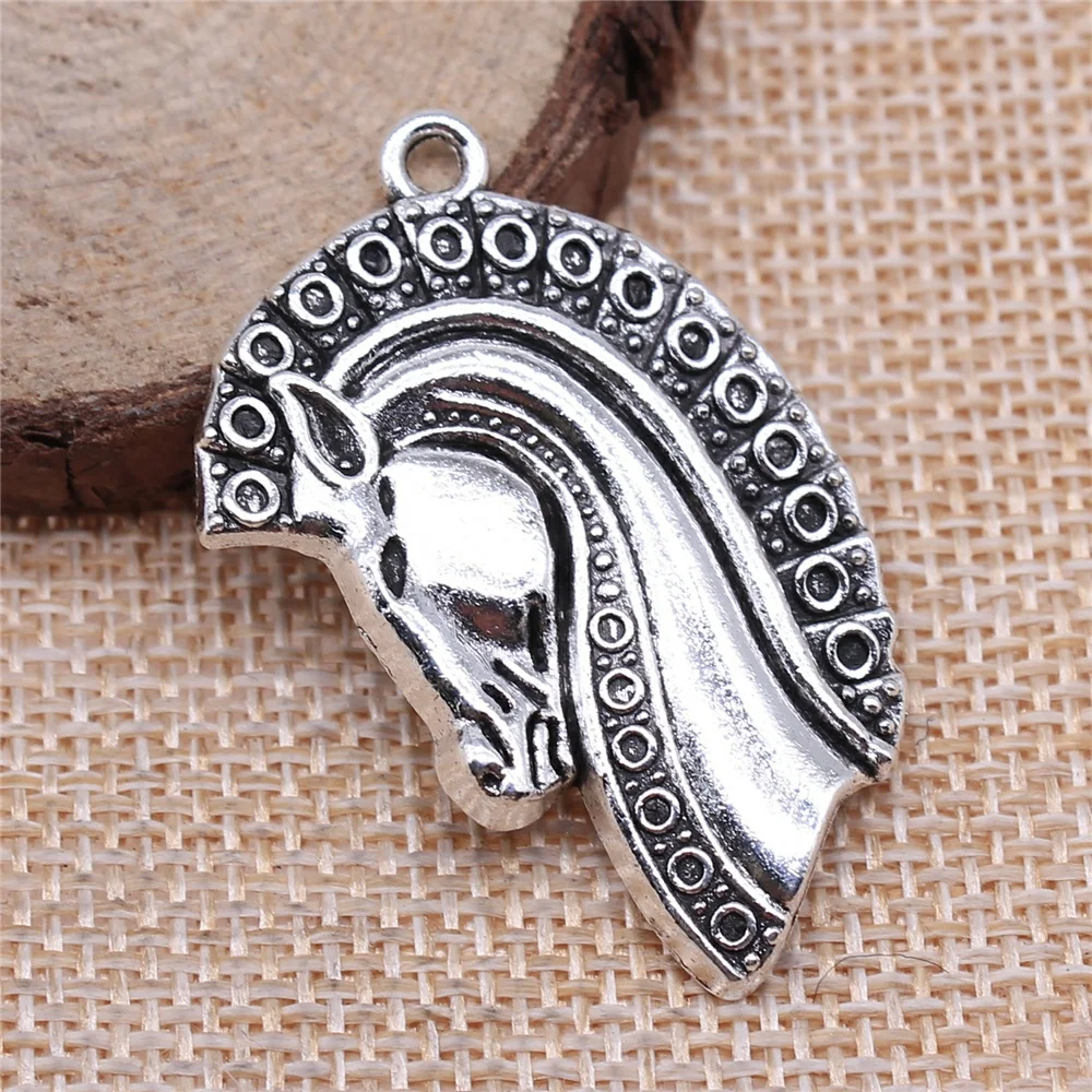 

30pcs 36x26mm Horse Charm DIY Jewelry Findings Antique Silver Color Antique Bronze Color For Jewelry Making