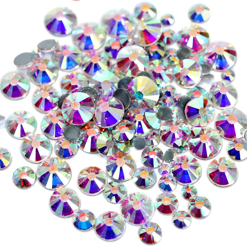 SS3 SS50 высококачественные блестящие камни стразы горячей фиксации с прозрачными