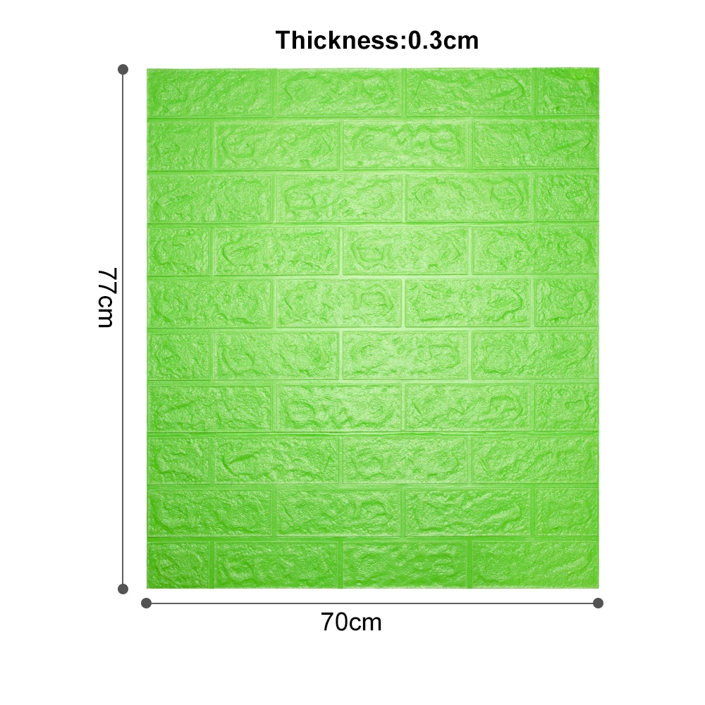 10 шт. 3D каменный кирпич для наружной отделки Панель стены Стикеры домашний декор