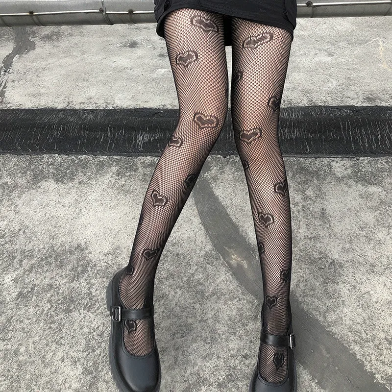 

Ladies sexy black stockings party hollow fishnet stockings tight fishnet stockings club stockings