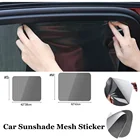 Автомобильная Солнцезащитная наклейка, сетчатая Автомобильная Электростатическая Солнцезащитная наклейка, теплоизоляционная пленка, многоразовое Приклеивание экрана автомобиля