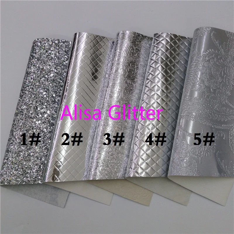 1 шт. А4 Размер 21х29см блестящая серебристо серая ткань Алиса пледы из