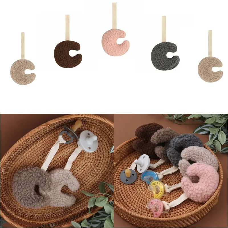 

Baby Pacifier Clip Chain Pendant Soft Cotton Plush Moon Soother Holder Dummy Nipple Clip Holder Newborn Teething Nursing Toys