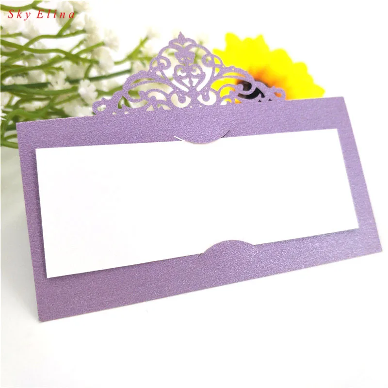 50 шт. карточка с местом для указания имени 9x9 см свадебные открытки вечерние