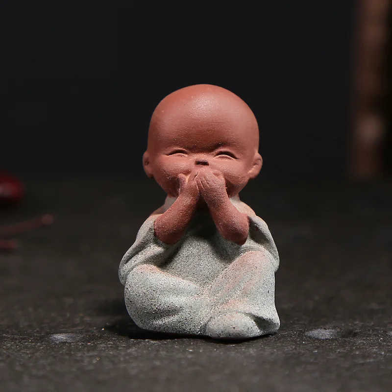 

Tea Pets Small Monks Decorative Ceramic Figures Tea Table Accessories Zen Figures Religious Philosophy Ornaments Home Modern