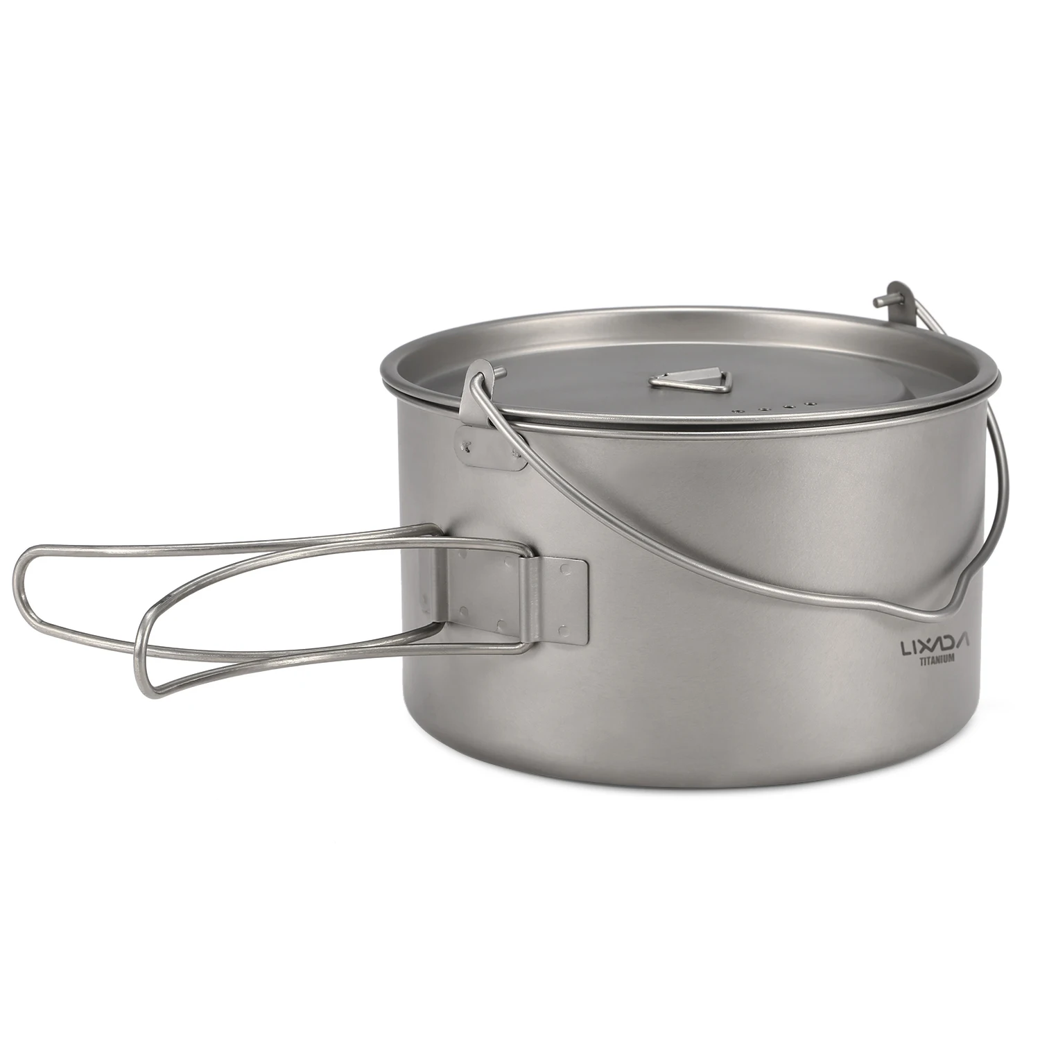 

Lixada 1.25L титановый горшок, кружка, чашка, портативный сверхлегкий титановый горшок для кемпинга с складными ручками, оборудование для кемпин...