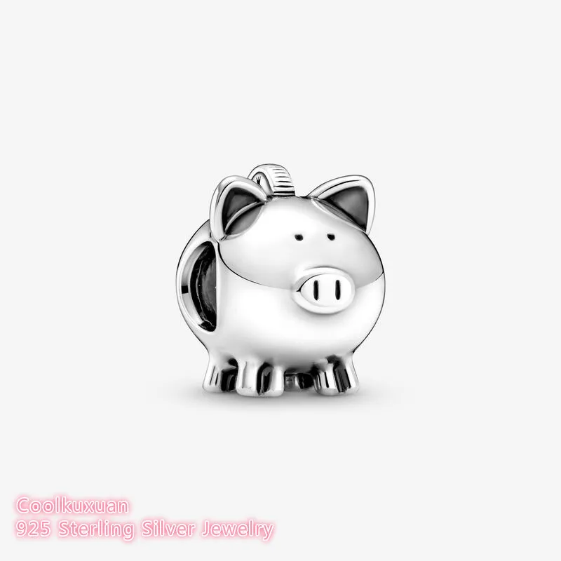 Осенние оригинальные 100% стерлингового серебра 925 пробы милые бусины-подвески в