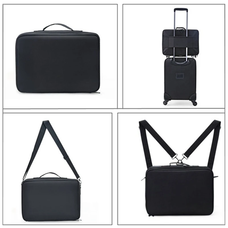 Большой Вместительный чехол для макияжа 3 слоя косметический Органайзер сумка