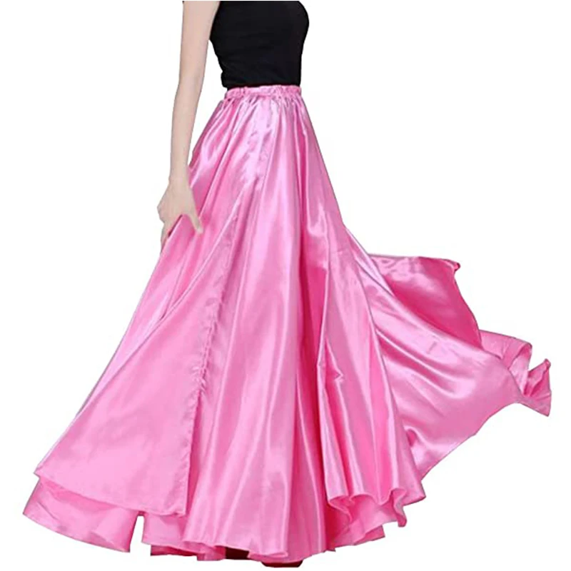 Юбка вечерние танца живота однотонная фиолетовая/Золотая 360 градусов - купить по