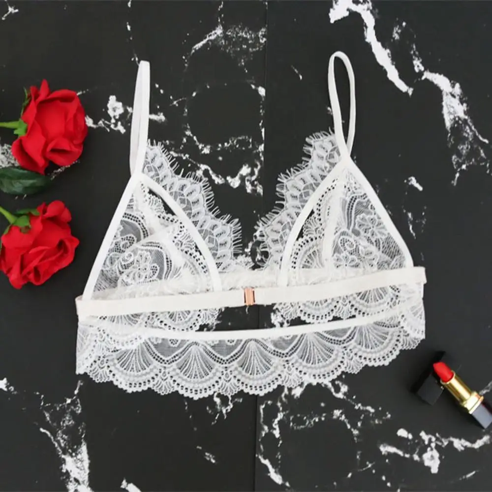 Сексуальный женский кружевной комплект нижнего белья модный полый бюстгальтер