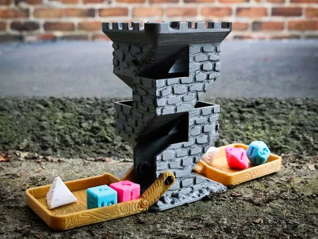 Творческий пользовательские 3D принт оригинальный замок лестница двойная башня