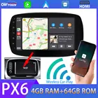 Автомобильный мультимедийный плеер 9 дюймов, Android 10, PX6, 4 Гб + 64 ГБ, для Mercedes-Benz Smart Fortwo, Bluetooth 5,0, Android auto 5 * USB, GPS, навигационное радио