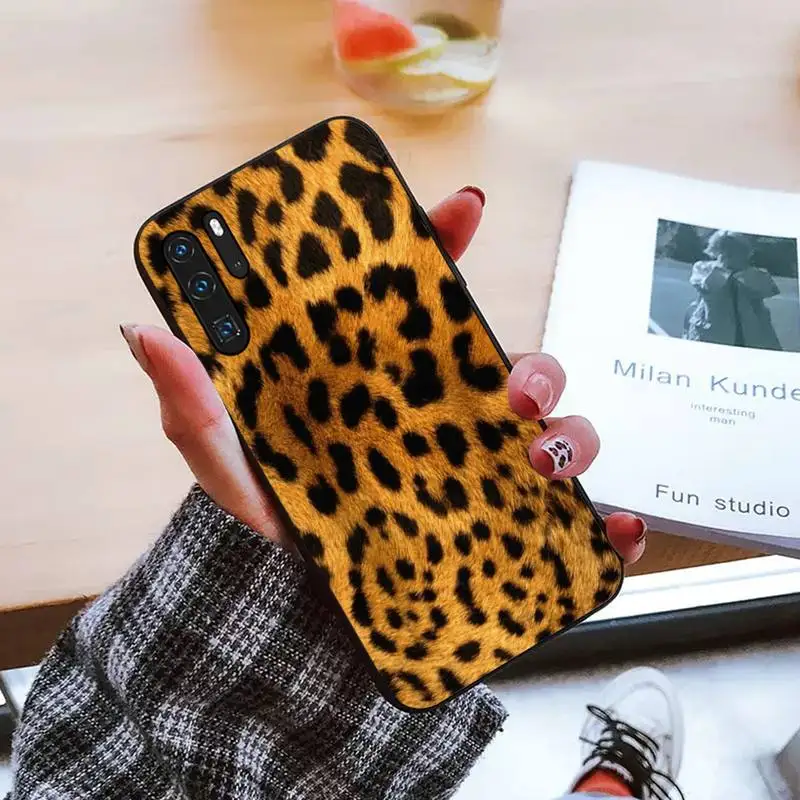 

leopard print Phone Case For Huawei honor Mate mate P 10 9X 10i 20 30 40 y7 pro p smart 2019 lite