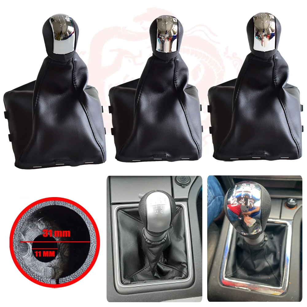 

For Opel Vauxhall Vectra B ABS Car Manual 5 6 Speed Gear Shift Knob Shifter HandBall With Gaiter Boot Cover