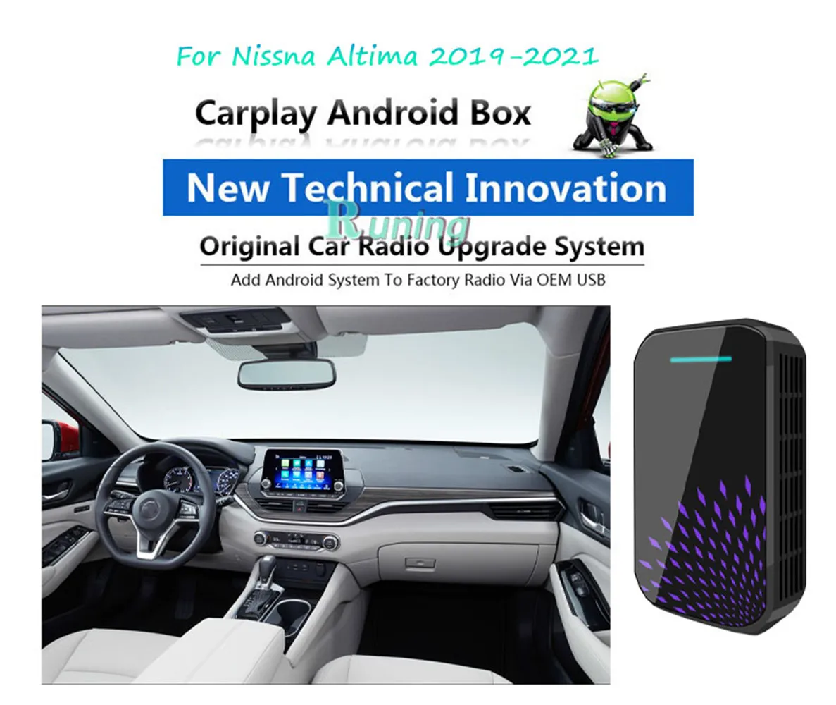 

Upgrade Car Radio Android Stereo USB Carplay Box For Nissna Altima 2019-2021 Car Multimedia Player GPS Navigation Plug and Play