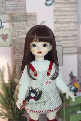 

4 Point 6 Point BJD.DD. Baby with wig high temperature silk big pear flower and shoulder length