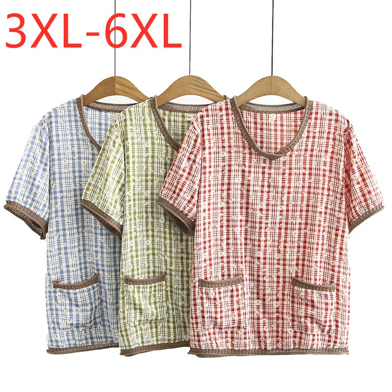 

Новинка 2021 Летняя женская обувь размера плюс, топы для женщин, женские босоножки больших шифоновая блуза с коротким рукавом Свободные повсе...