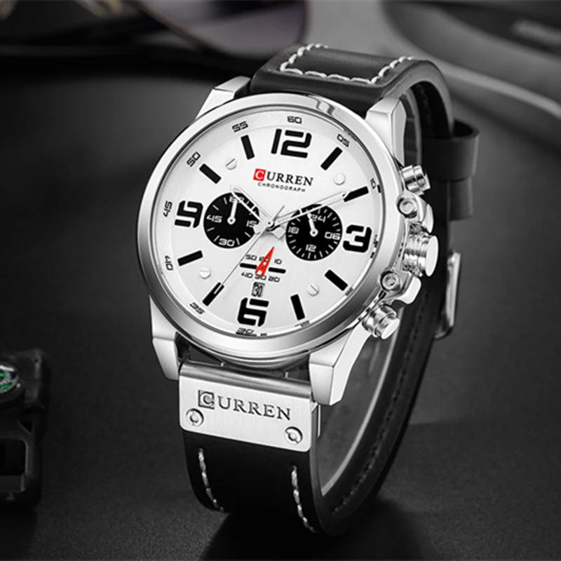 

Top Brand Luxury CURREN 8314 Fashion Leather Strap Quartz Men Watches Casual Date Business Male Wristwatches Clock Montre Homme