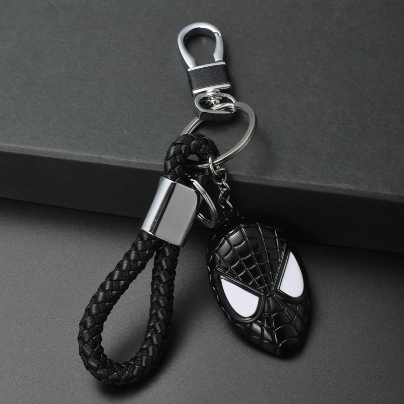 

Spiderman Mask Key Chain Around Marvel Legends Avengers Jewelry Pendant Keychain Car Accessories Gift Wholesale Keyring