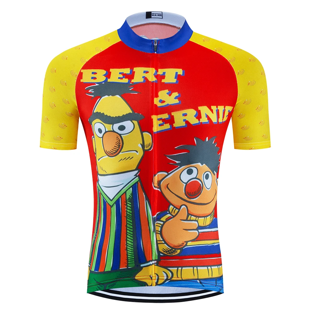 SISVIPCartoon забавные Велоспорт Джерси ropa ciclismo Для мужчин с коротким рукавом Велоспорт одежда maillot Открытый велосипед Джерси MTB