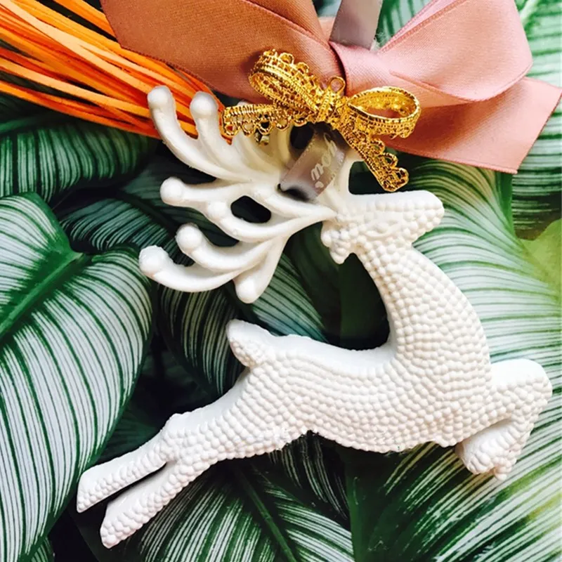 Силиконовая форма с большим оленем инструменты для укладки торта Рождественская