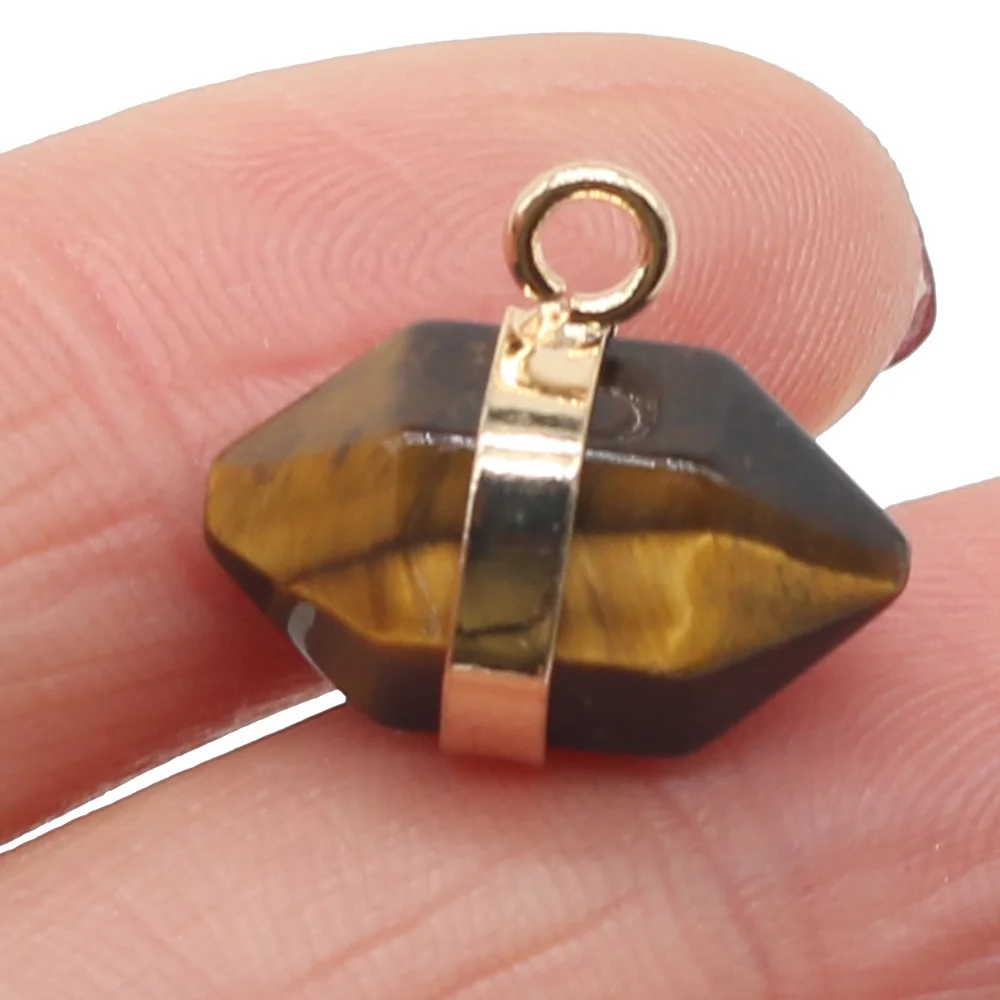 1 шт. натуральный розовый Quartzs аметистами Crazy Агат камень кулоны из нержавеющей