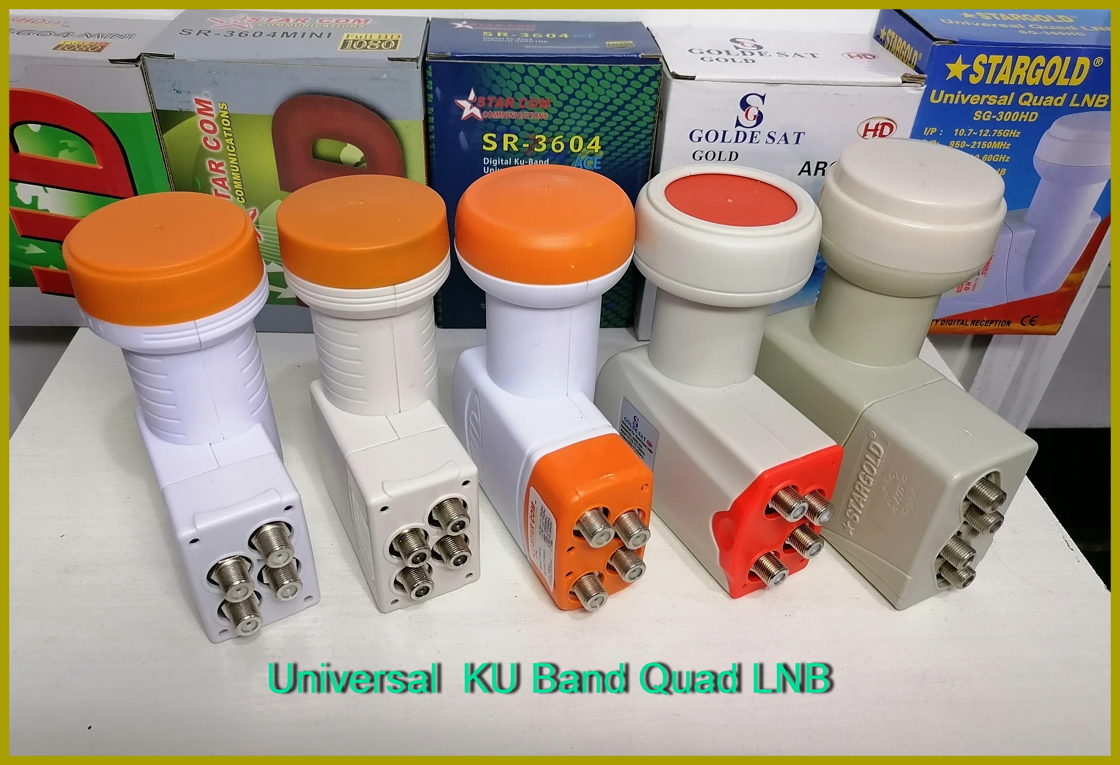 Super HD SAT digital Universal KU Band Quad LNB с низким уровнем шума спутниковая тарелка