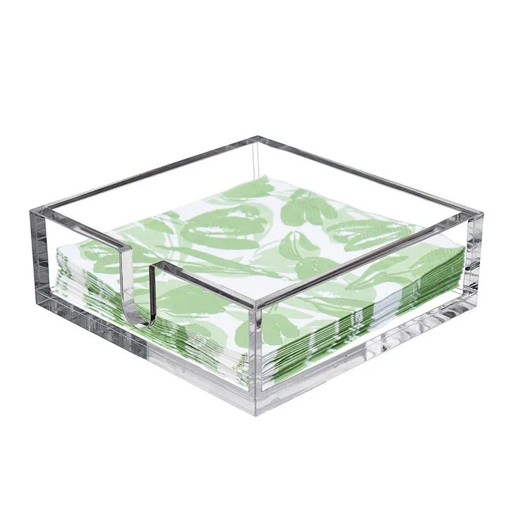 

Transparent Acrylic Napkin Holder Party Wedding Table Decoration Tissue Box Case Simple Stylish Home Organizer Storage Box