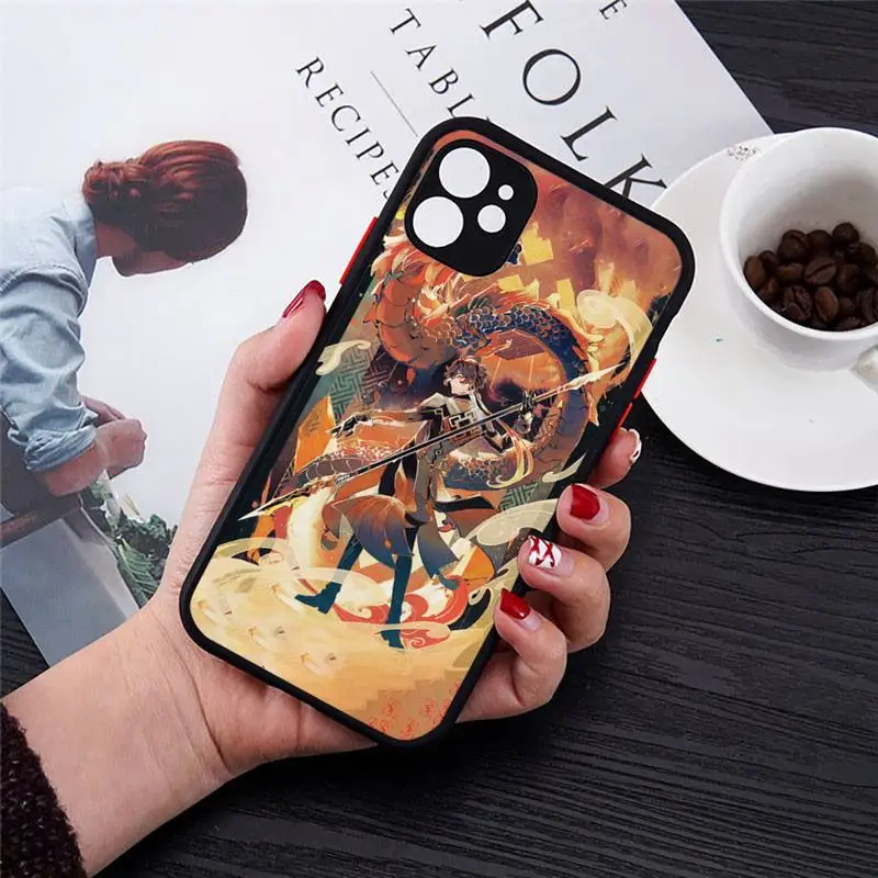 

Black Clover Asta Fondo de Pantalla Phone Case Matte Transparent for iPhone 11 12 7 8 s mini pro X XS XR MAX Plus cover