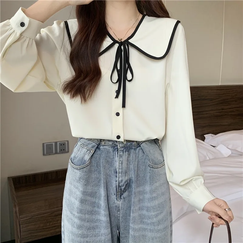 

Cheap wholesale 2021 spring autumn new fashion casual ladies work women Blouse woman overshirt female OL shirts BAt222F
