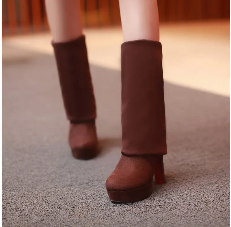 

female Stretch boots autumn winter High heel women Over-the-knee boots 2020 fashion sexy thigh high boots Size 34-43