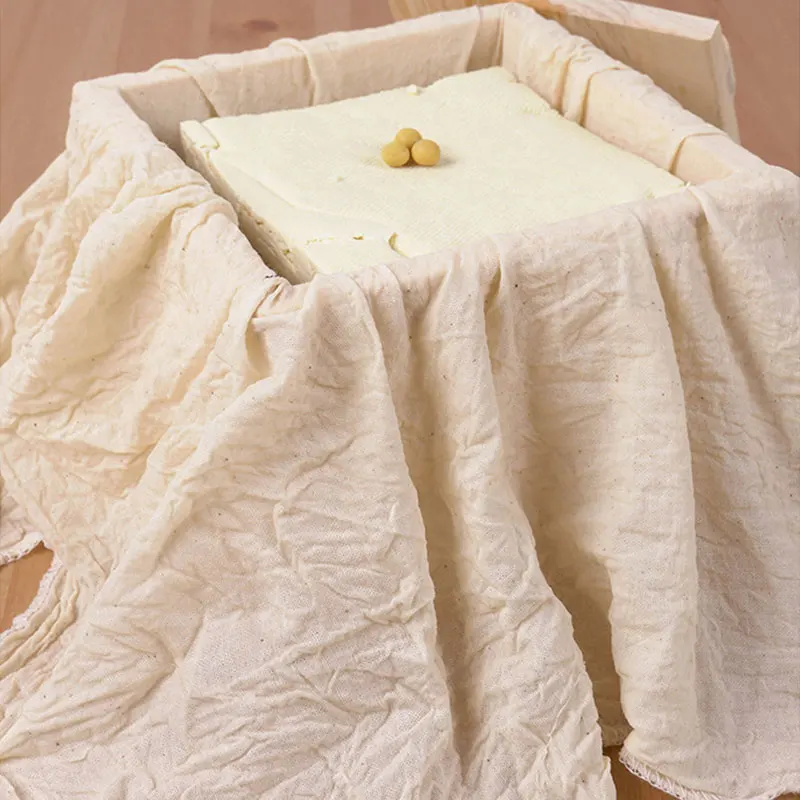 

9 Sizes Cotton Muslin Gauze Tofu Cheese Milk Soy Wine Filter Cloth DIY Kit Soy Pressing Mold Kitchen Gadget Baking Tools