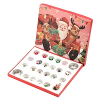 christmas advent calendar blind box mystery box diy charm bracelet jewelry set surprise gift box new year gift children kid toy