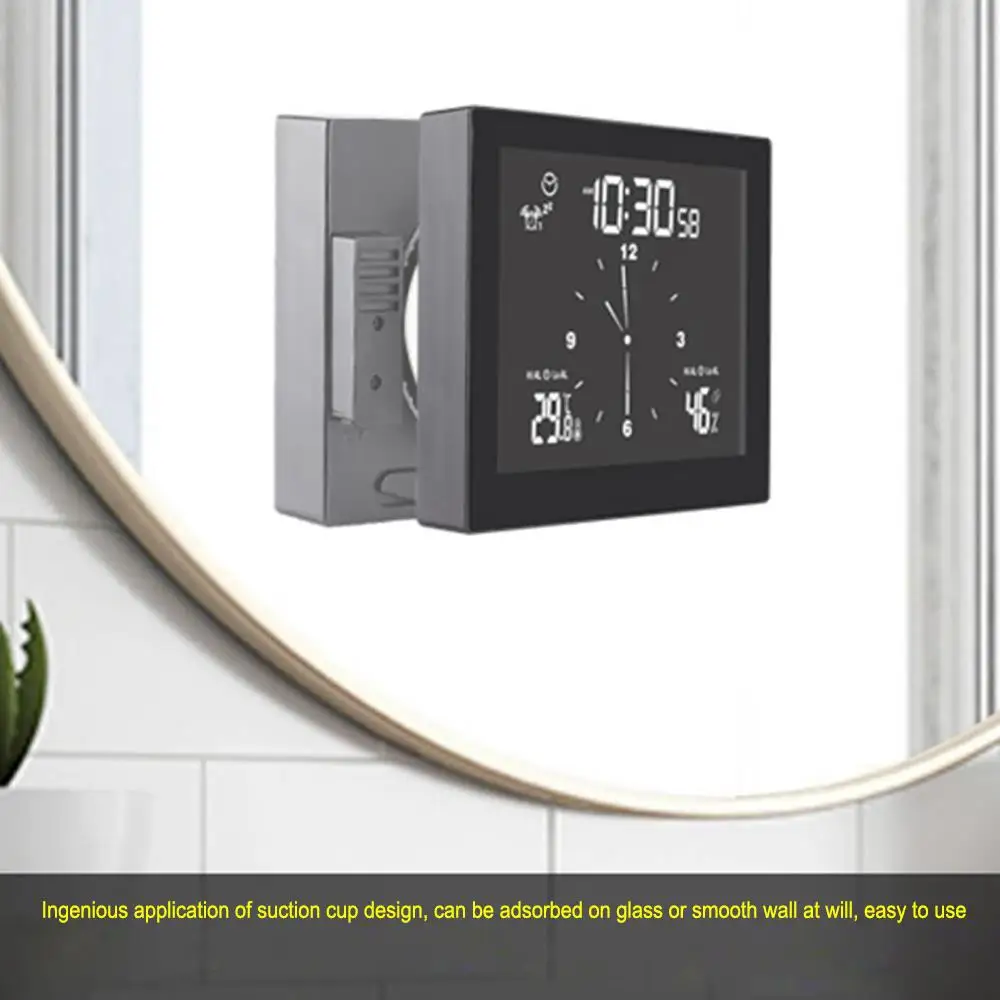 

Countdown Multifunctional Automatic Waterproof Clocks for Bath & Kitchen LCD Digital Shower Clock Bathroom Clock