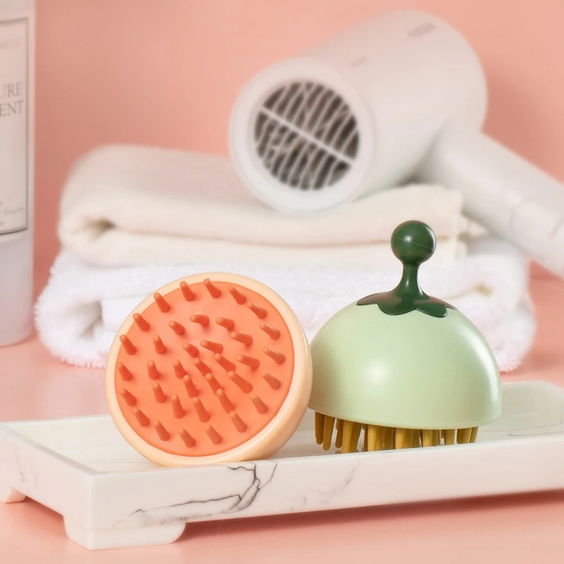 

Silicone Hair Scalp Massager Shampoo Brush Handheld Airbag Comb Manual Shower Scrubber Exfoliator Bath Spa Washing Tool